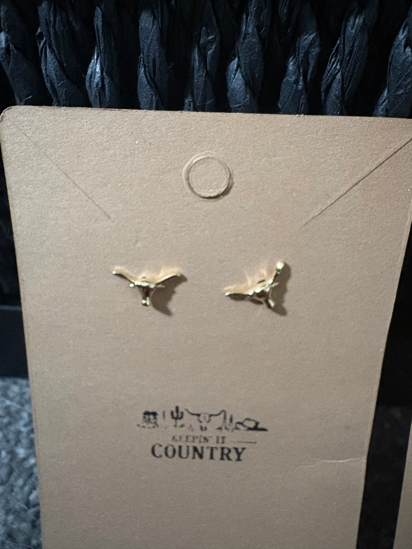Long Horn Earrings