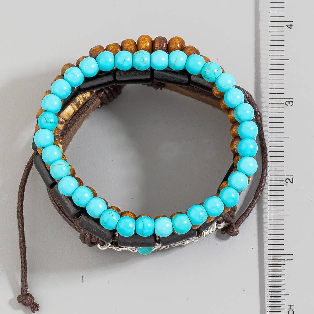 Western Theme Beaded Bracelet Set