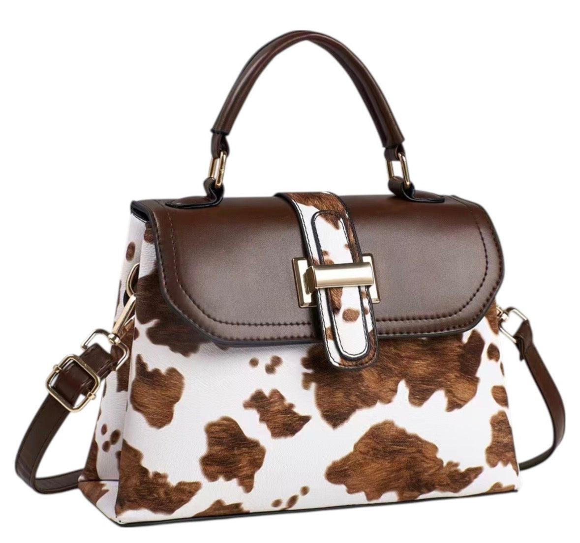 Cowprint Crossbody Bag