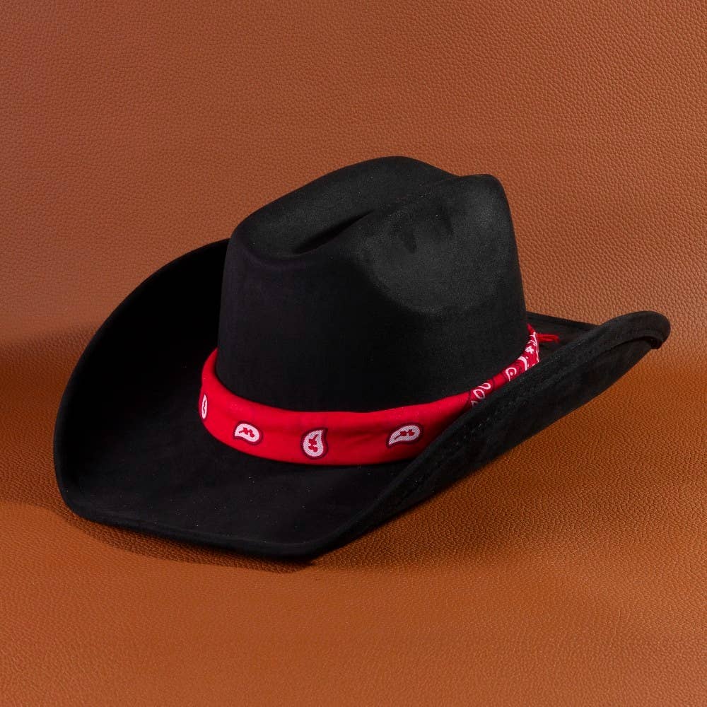 Paisley Bandana Scarf Strap Cowboy Hat