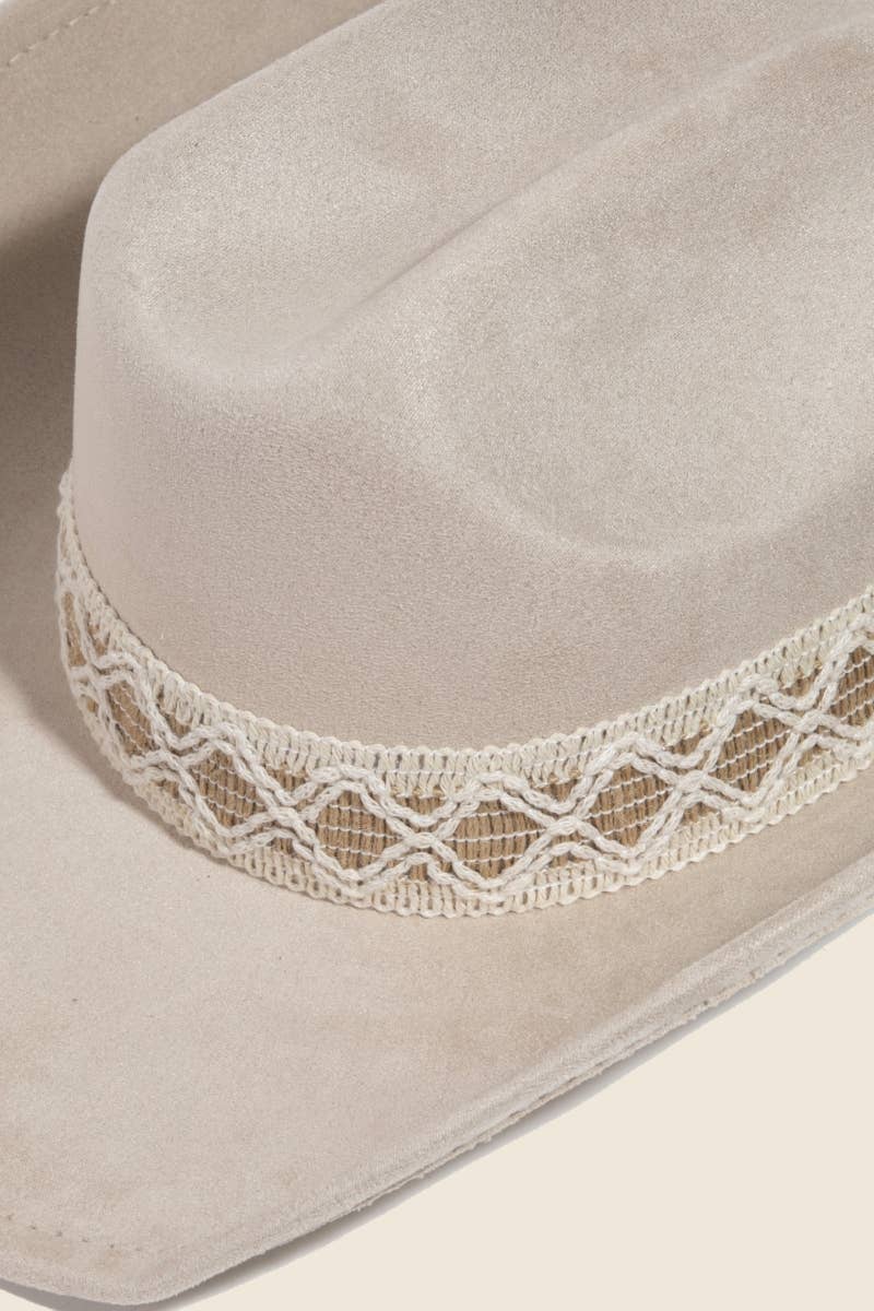 Intricate Braided Strap Cowboy Hat