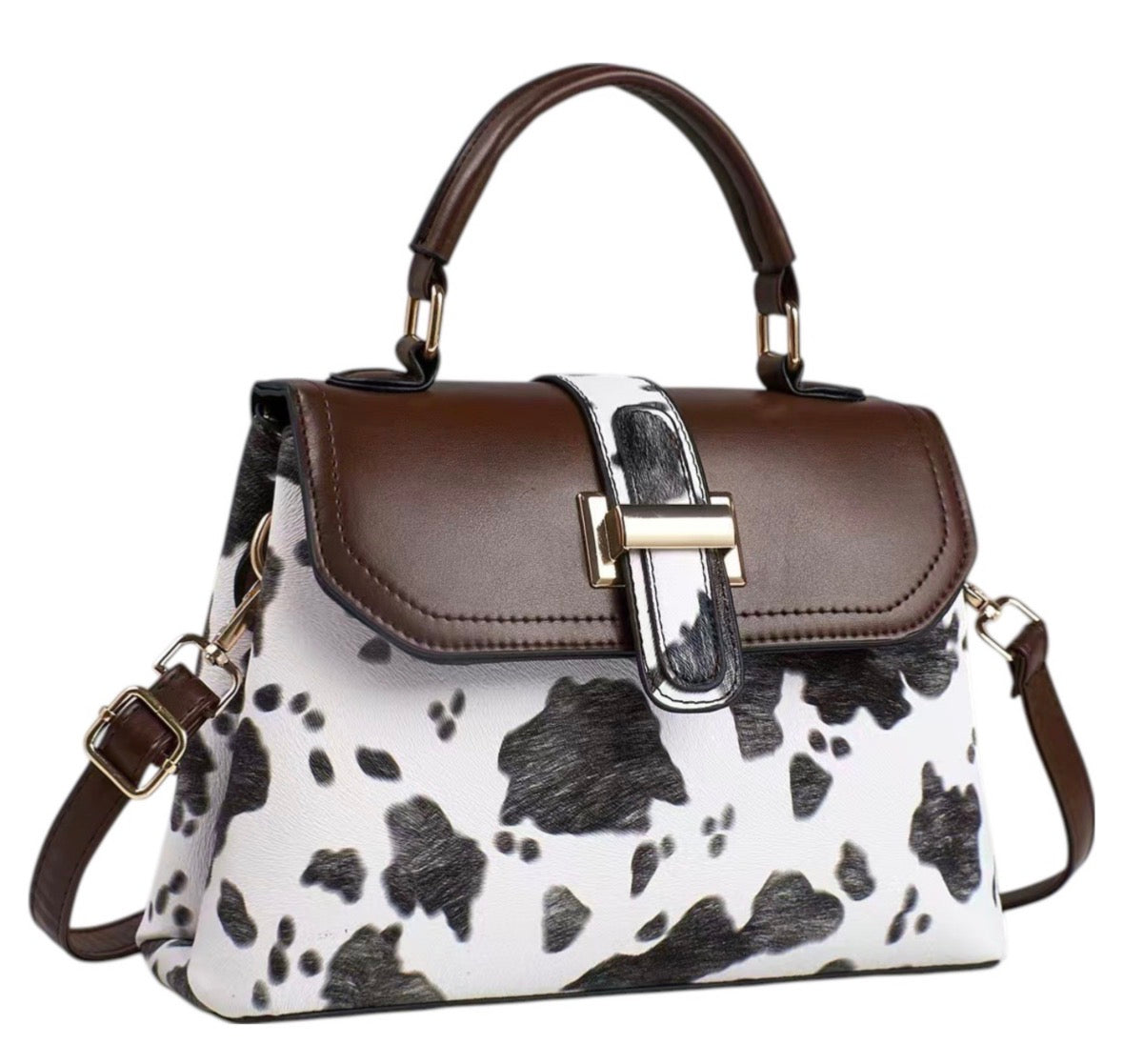 Cowprint Crossbody Bag