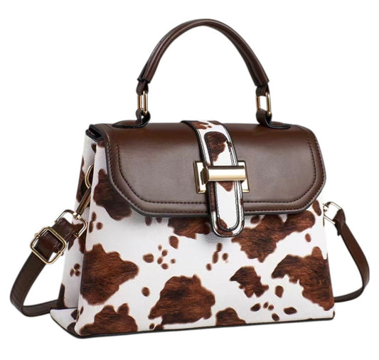 Cowprint Crossbody Bag