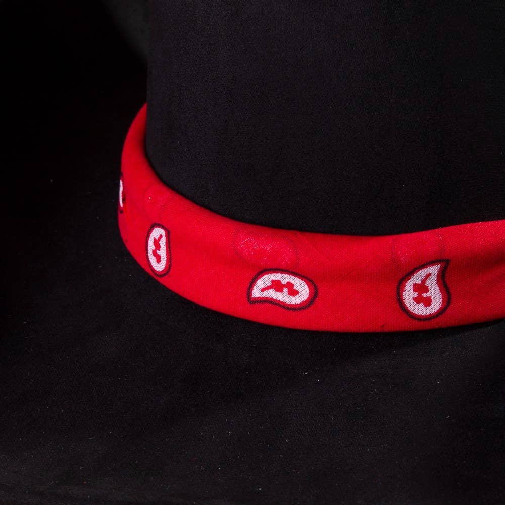 Paisley Bandana Scarf Strap Cowboy Hat
