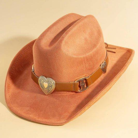 Western Heart Buckle Cowboy Hat