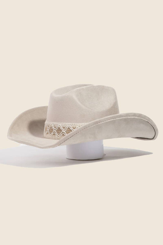 Intricate Braided Strap Cowboy Hat