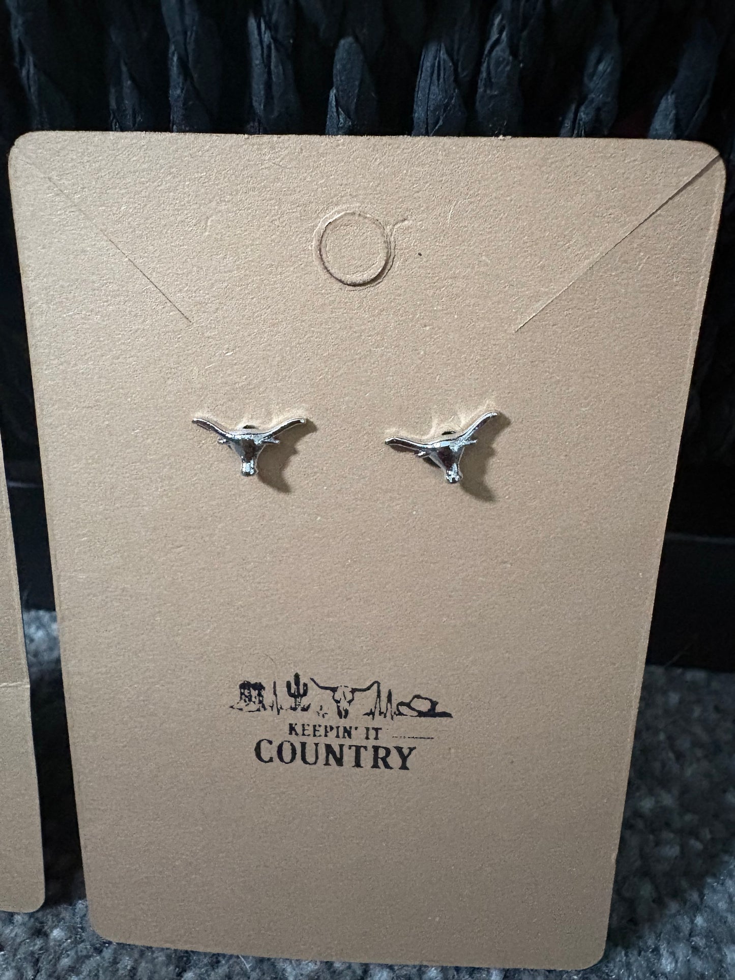 Long Horn Earrings