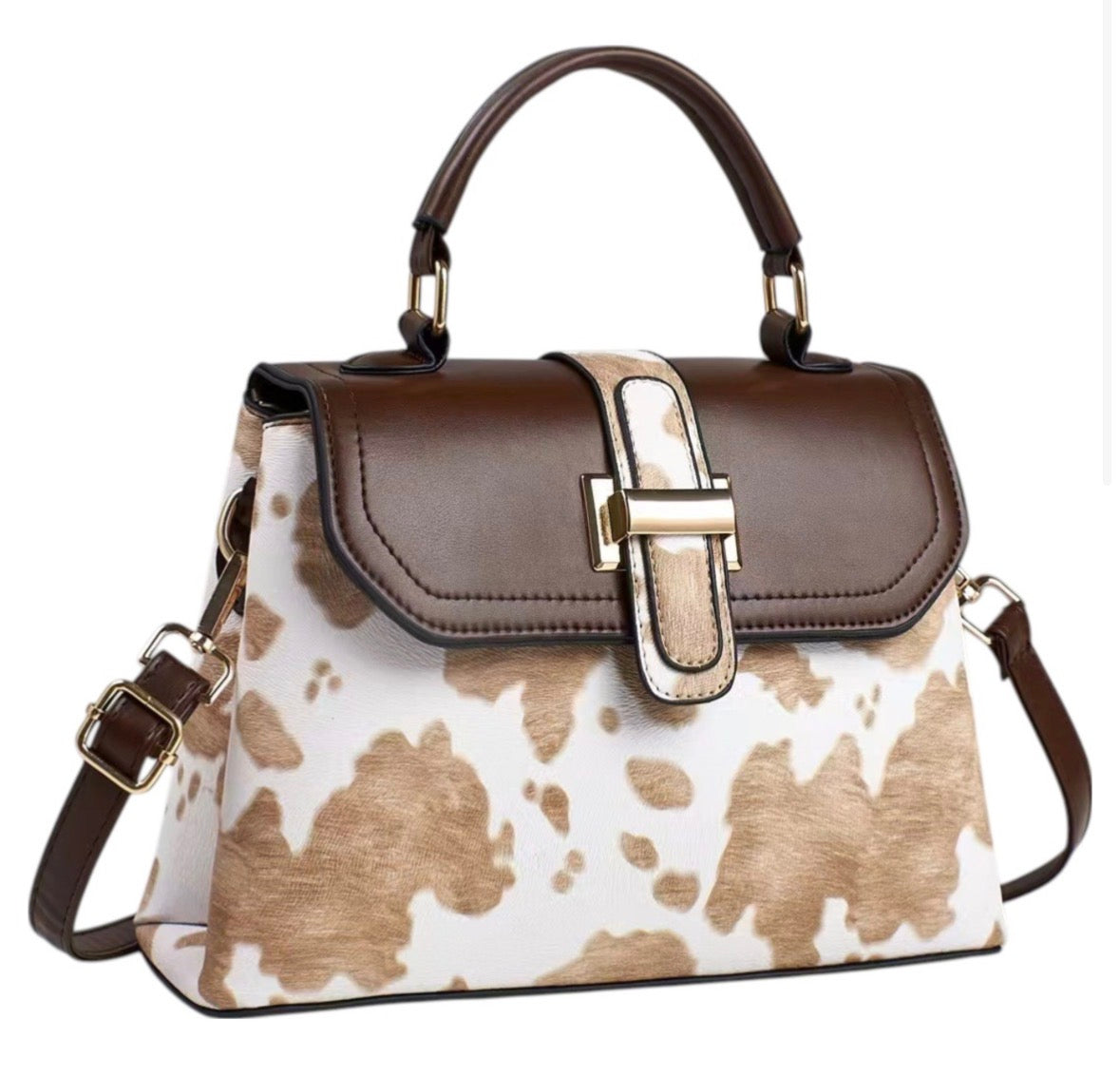 Cowprint Crossbody Bag