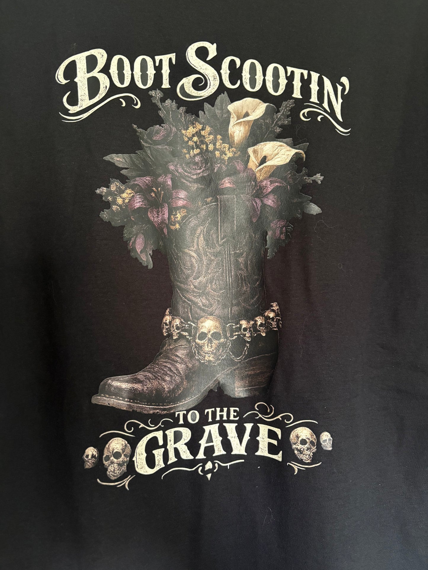 Boot Scootin' To The Grave Top