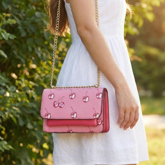 Classic Faux Leather Envelope Shoulder Bag