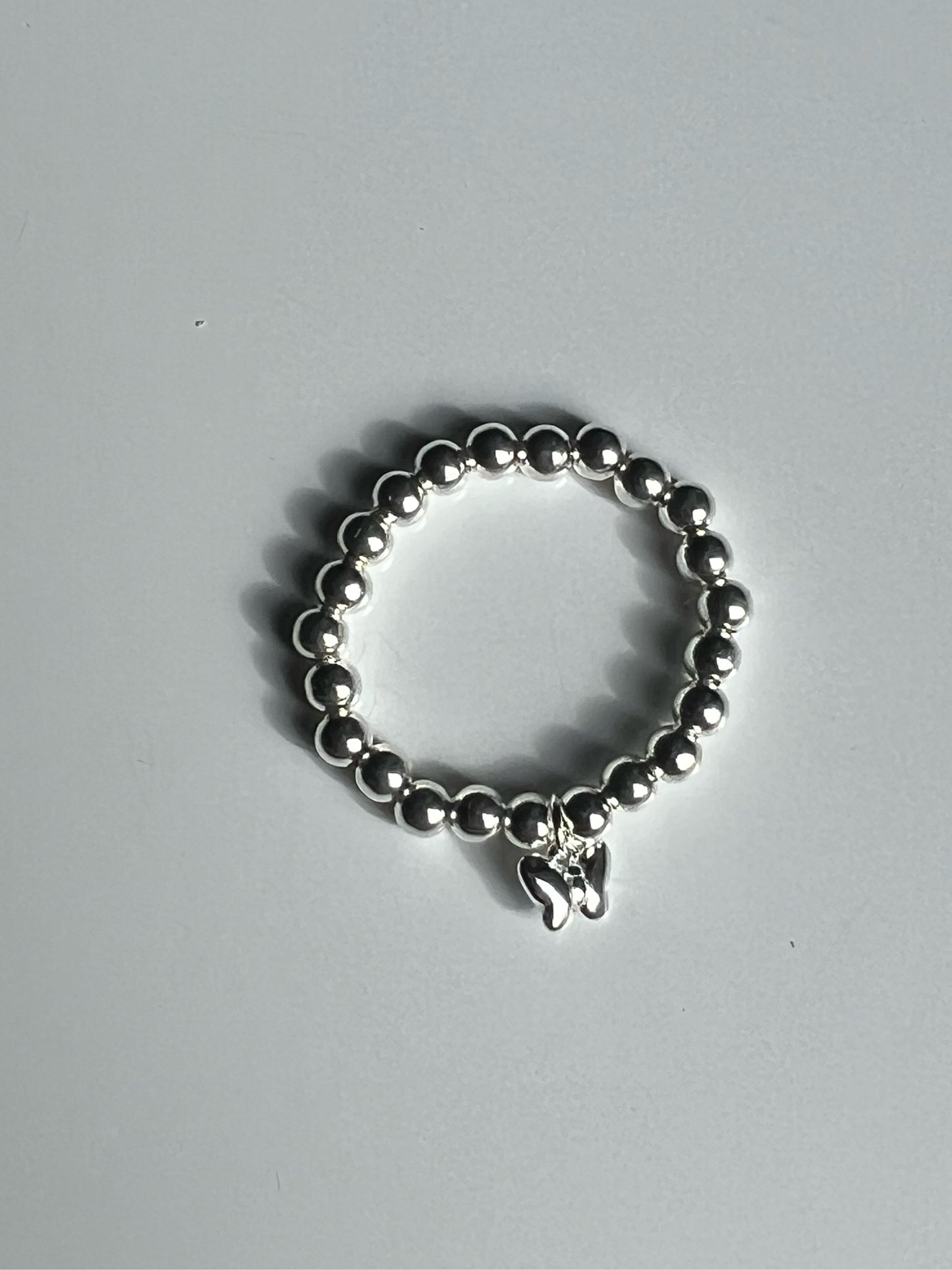 Tiny Butterfly Beaded Ring