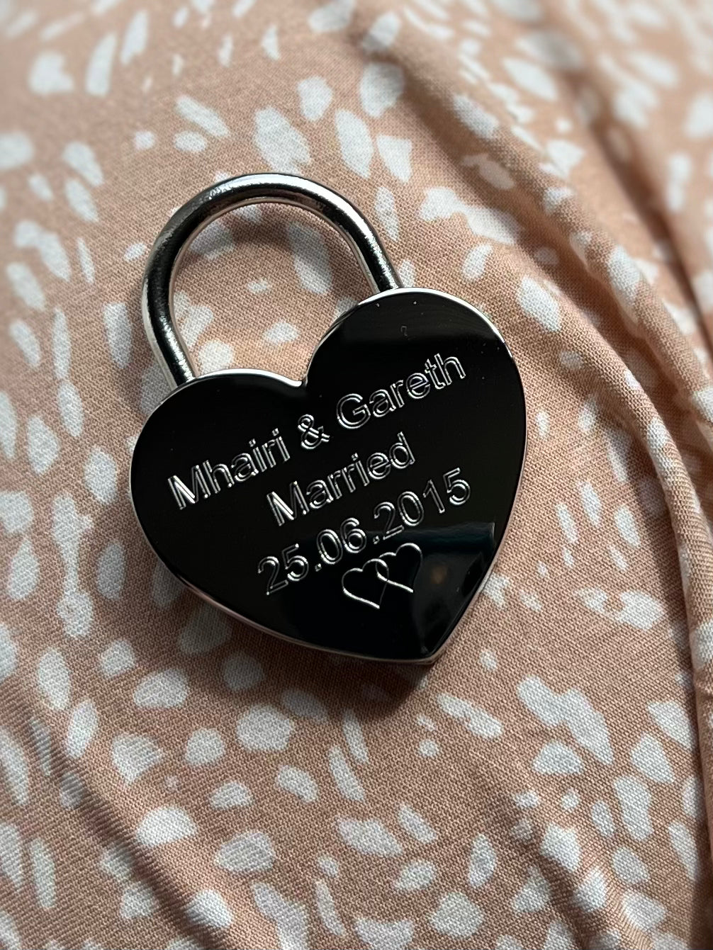 Engraved Long Love Lock
